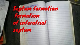 Septum formationFormation of intertrial septumCVS Embryology [upl. by Joktan250]