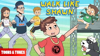 Walk Like Shawn 🎵 Music Video Animated in the FGTeeV Books Style [upl. by Berlin688]