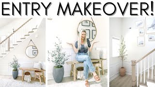 ENTRYWAY MAKEOVER  ENTRYWAY DECORATING IDEAS [upl. by Notsag]