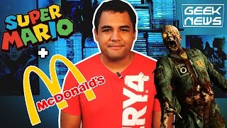 MARIO NO MC DONALDS E ZUMBI NO COD  Geek News  Platina [upl. by Buell563]