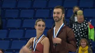 Ice Dance Victory Ceremony Finlandia Trophy 2021 [upl. by Caines242]