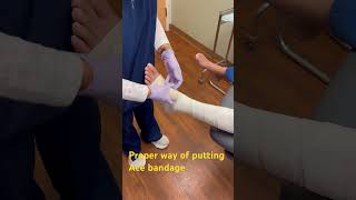 Proper way to put Ace bandage for venous ulcer [upl. by Lyckman]