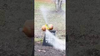 Apple cider turned shoot it outdoors shoot explosion sniping 22longrifle slowmotion [upl. by Germaine]