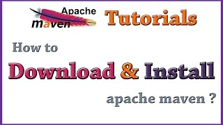 Apache Maven Tutorial 02  how to download and install maven [upl. by Goddart305]