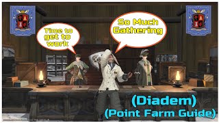 How to point farm optimally in the diadem for botanist and miner at level 90 [upl. by Ybreh]