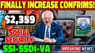 Exciting News for Seniors 2359 Social Security Increase Confirmed for SSI amp SSDI Beneficiaries [upl. by Checani]