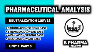 Neutralization Curves  Titration Curve  Types Of Acid Base Titration  Pharmaceutical Analysis [upl. by Barger797]