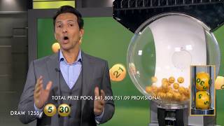 Oz Lotto Draw Results 1255 06032018  the Lott [upl. by Ayyn529]