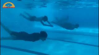 Jodhamal School  Aqua Cube Swimming Pool  Underwater Swimmers [upl. by Vinay634]