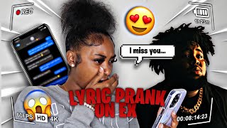 LYRIC PRANK ON EX gone extremely right Come See Me By Rod Wave HE MISS ME😱 [upl. by Llywellyn]