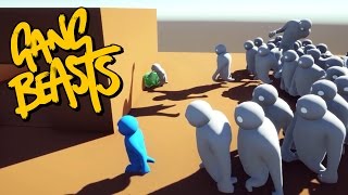 Gang Beasts  WE ARE SOO DEAD Roof Waves [upl. by Anecusa557]