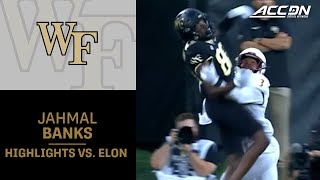 Wake Forest WR Jahmal Banks Has 2nd 100YD Game In Season Opener [upl. by Adnuhsed451]