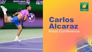 Round 2 Carlos Alcaraz Press Conference March 8th  Indian Wells 2024 [upl. by Yliak]