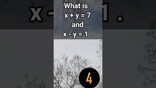 Solution to Simultaneous equations mathproblems mathquiz mathguide maths mathematicsquiz [upl. by Mckinney737]