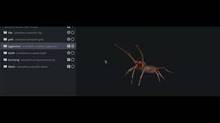 Solifuge Skulker animations  Arthropod Phobia Expansions v31 [upl. by Ramedlab207]