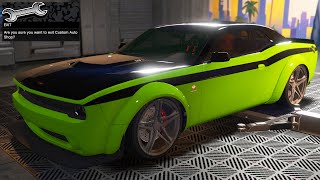 GTA 5 Online  Bravado Gauntlet Hellfire Dodge Challenger SRT Demon  DLC Vehicle Customization [upl. by Mei]