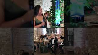 Hilarious maid of honor speech ending 🤣 wedding weddingspeech funnywedding [upl. by Iffar968]