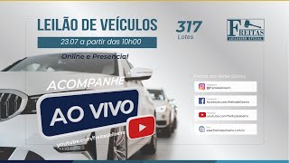 AO VIVO  Leilão Online de Veículos  Freitas Leiloeiro 23072024 [upl. by Ahsille]