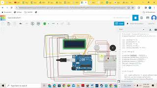 LPG Gas Leak Detection using Gas Sensor in Tinkercad [upl. by Balduin]