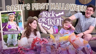 ROSIES FIRST HALLOWEEN TRICK OR TREAT  Jessy Mendiola [upl. by Alekat395]