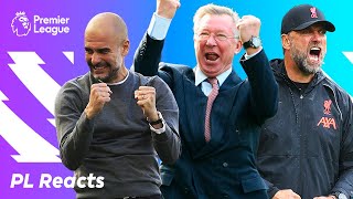 Premier League managers react to MATCHWINNING goals [upl. by Malia]