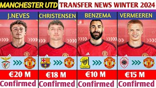 🚨ALL MANCHESTER UNITED CONFIRMED✅RUMOURS AND AGREED TRANSFER NEWSJANUARY TRANSFER WINDOW 2024 [upl. by Whyte]