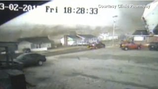 Tornados destruction caught on security cam [upl. by Nnylrefinnej]