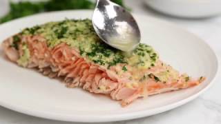 Baked Salmon with Parmesan Herb Crust Recipe [upl. by Carolan]