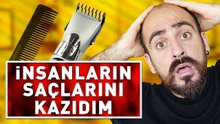 SAÇLARINI TRAŞ MAKİNESİYLE KAZIYARAK TROLLEDİM [upl. by Barclay]