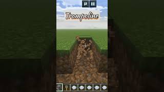 Easy and best Trampoline Viral Trampoline shortminecraft [upl. by Nennarb122]