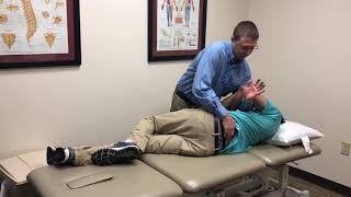 Sidelying lumbar manipulation  flexion bias [upl. by Airamana]