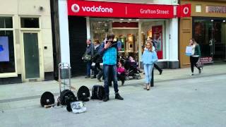 Time To Say Goodbye  A brilliant busker in Dublin [upl. by Rand590]