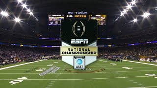 ESPN CFP National Championship intro  2 Washington vs 1 Michigan  182024 [upl. by Ardnued312]