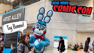 Toy Bonnie and Nightmare Puppet at NYCC 2023  4K [upl. by Hareema]