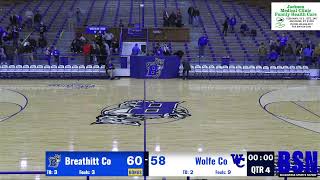 High School Boys Basketball  Breathitt County Bobcats vs Wolfe County Wolves  12192023 [upl. by Robinson]