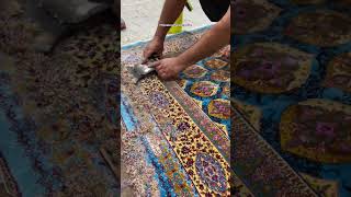 Nivellement de tapis faits main  Une tradition séculaire en Azerbaïdjan [upl. by Abana]