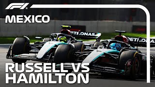 Hamilton and Russell Go HeadToHead in Mexico  2024 Mexico City Grand Prix [upl. by Honoria]