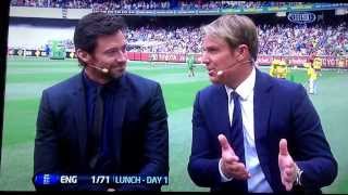 Hugh Jackman interview on the cricket show [upl. by Chally]