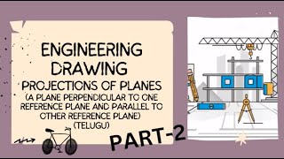 Engineering drawing Projections of planes A Plane PART 2 [upl. by Iznek645]