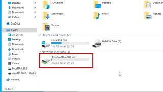 How To Map A Network Drive In Windows 10 [upl. by Nulubez]