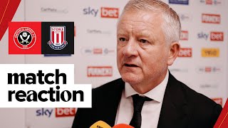 Chris Wilder  Sheffield United 20 Stoke City  Post Match Reaction [upl. by Steffen]