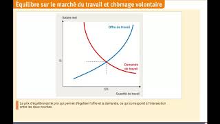 Équilibre sur le marche du travail et chômage volontaire [upl. by Hedvige]