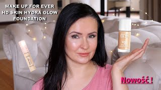 Make Up For Ever HD Skin Hydra Glow  Nowość Tarte Shape Tape Radiant Concealer  Test [upl. by Airrej]