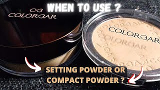 Colorbar Timeless Filling And Lifting Compact and Colorbar Flawless Air Brush Finish Loose Powder [upl. by Plantagenet]