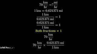 How to Convert 70 kmhr to mihr [upl. by Yltnerb]