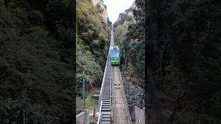 Funicular railway to Montserrat [upl. by Ecirtal]