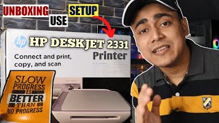 HP DeskJet 2331 Printer Unboxing  How to Setup and Use HP Deskjet 2331 All in One Colour Printer 🔥 [upl. by Ojyma]