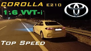 TOYOTA COROLLA E210 2020 132 hp Acceleration amp Top Speed [upl. by Alaaj]