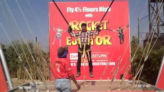 Rocket Ejector  Della Adventure Lonavala [upl. by Eilah]