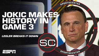 Tim Legler Touchscreen Nikola Jokic delivered a masterpiece in Game 3 of NBA Finals  SportsCenter [upl. by Anawik942]